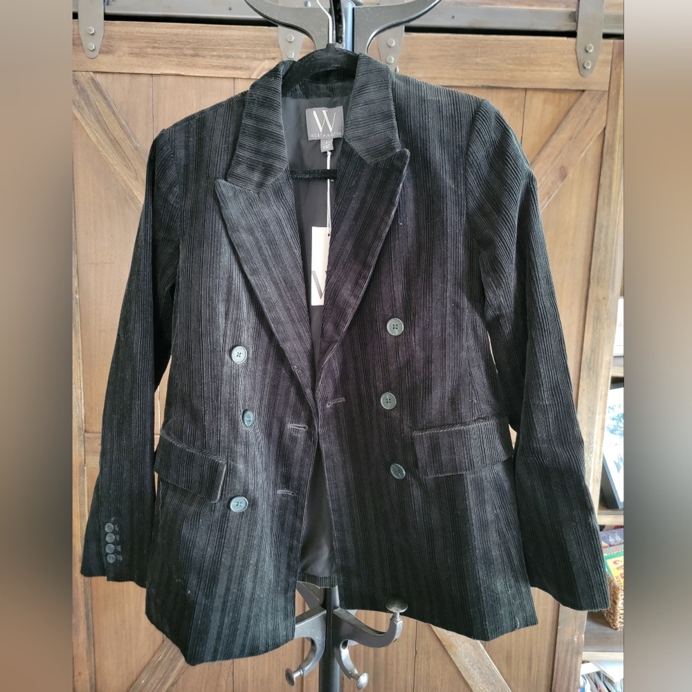 Worthington Coat Formal Business Work Blazer Jacket Women’s Sz 4 Evening Forest